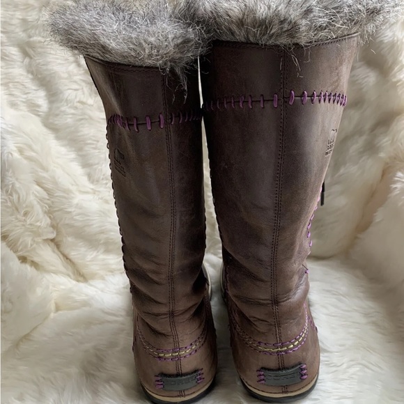 Sorel Cate the Great Womens 7 Rare Winter Boots Excellent - Picture 5 of 12